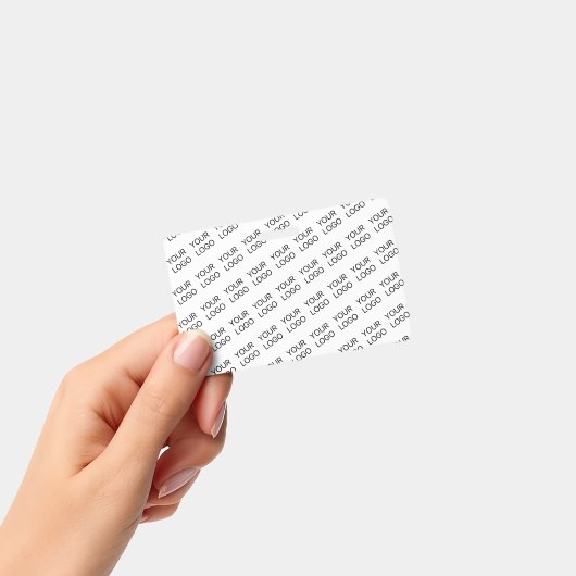 Your Logo Simple Repeating Diagonal Pattern バッジ (手持ち)