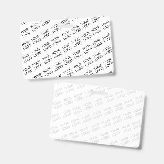 Your Logo Simple Repeating Diagonal Pattern バッジ (正面＆裏面)