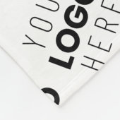 Your Logo Simple Repeating Diagonal Pattern フリースブランケット (角)