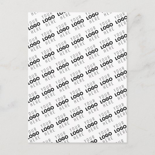 Your Logo Simple Repeating Diagonal Pattern ポストカード (正面)