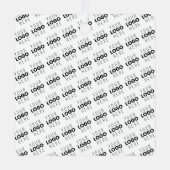 Your Logo Simple Repeating Diagonal Pattern メタルオーナメント (正面)