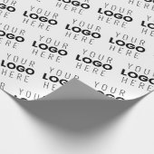 Your Logo Simple Repeating Diagonal Pattern ラッピングペーパー (角)