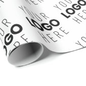 Your Logo Simple Repeating Diagonal Pattern ラッピングペーパー (ロールコーナー)