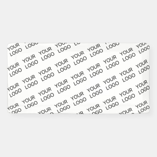 Your Logo Simple Repeating Diagonal Pattern 横断幕 (横)