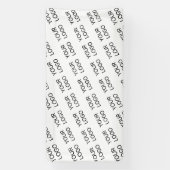 Your Logo Simple Repeating Diagonal Pattern 横断幕 (縦)