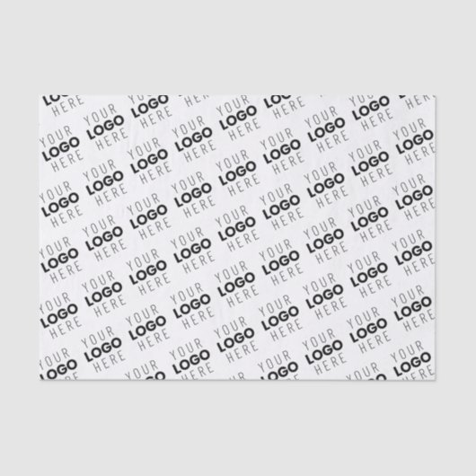 Your Logo Simple Repeating Diagonal Pattern 薄葉紙 (正面)