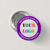 Your Logo Social Media Promotional Button Example 缶バッジ (正面&裏面)