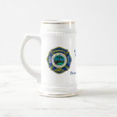 Your Logo + Special Message Mug ビールジョッキ (左)