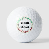 Your Logo Text Branded Stamps Golf Balls Template ゴルフボール (正面)