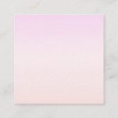 Your Logo & Text | Pink & Peach Ombre エンクロージャーカード (裏面)