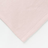 Your Logo & Text | Pink & Peach Ombre フリースブランケット (角)