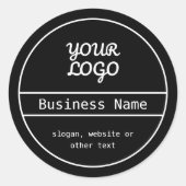 Your Logo | Unique Editable Business Design ラウンドシール (正面)