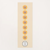 Your Logo Yoga Studio Water colors Sunflowers ヨガマット (正面)