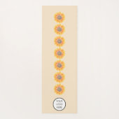 Your Logo Yoga Studio Water colors Sunflowers ヨガマット (裏面)