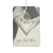 Your Love Photo Air Freshenerとカスタム文字 カーエアーフレッシュナー (正面)