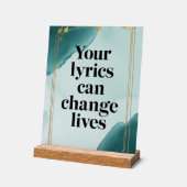 Your Lyrics Can Change Lives オプション2 アクリルサイン (傾斜)