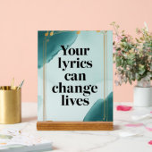 Your Lyrics Can Change Lives オプション2 アクリルサイン (ウェディング)