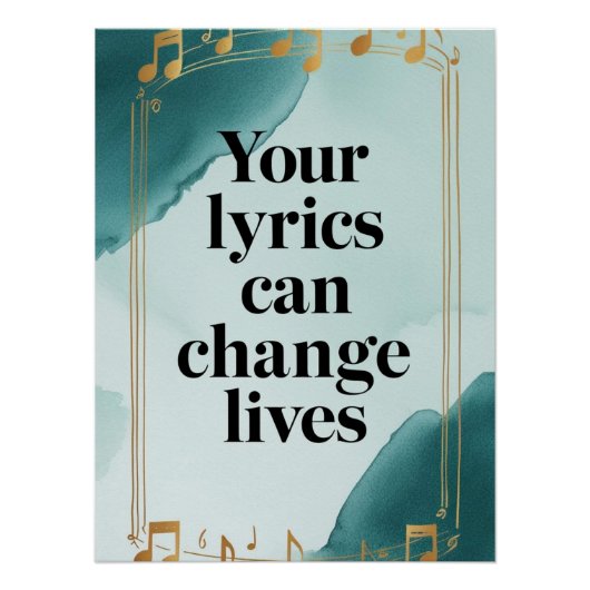 Your Lyrics Can Change Lives オプション2 ポスター (正面)