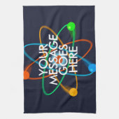 YOUR MESSAGE パーソナライズされた SCIENCE キッチンタオル (縦)