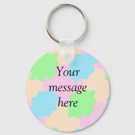 Your message here add text name boho colorful rust キーホルダー