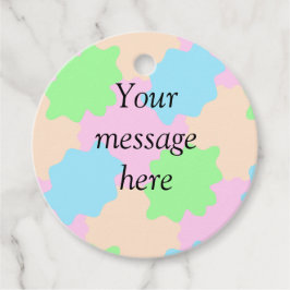 Your message here add text name boho colorful rust フェイバータグ