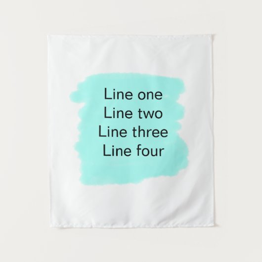 Your message here add text name monogram green  タペストリー (正面)