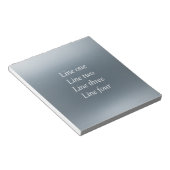Your message here gray blue metallic background te ノートパッド (アングル)