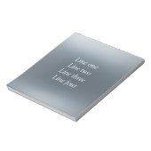 Your message here gray blue metallic background te ノートパッド (回転)