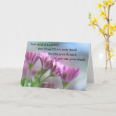 Your Mind Is A Garden カード (黄色い花)