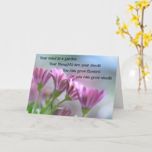 Your Mind Is A Garden   カード (黄色い花)