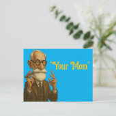 "Your Mom" Freud Postcard – Sarcastic Psychology-I ポストカード (スタンド正面)