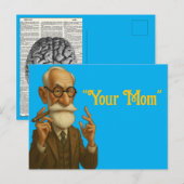"Your Mom" Freud Postcard – Sarcastic Psychology-I ポストカード (正面/裏面)