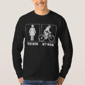 Your Mom My Mom Lovesサイクリングおもしろい- Sagon T-Shi Tシャツ (正面)