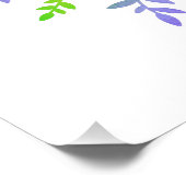Your Monogram in Leaf Frameポスタカスタムー ポスター (コーナー)