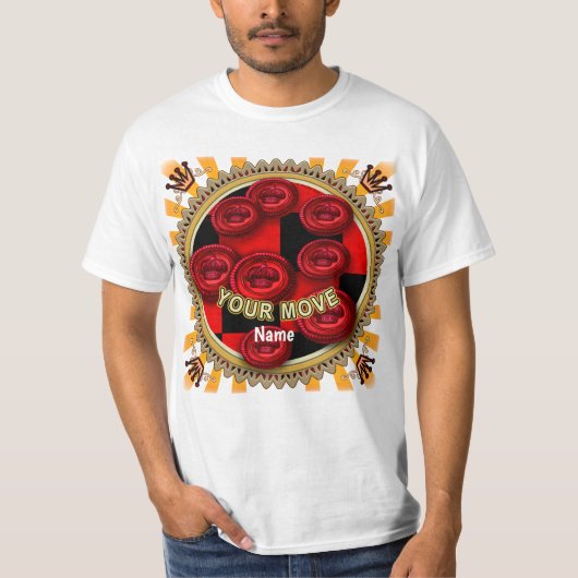 Your Move チェッカーTシャツ Tシャツ (正面)