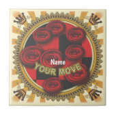 Your Move Checkers tile タイル (正面)