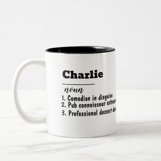 Your Mug, Your Message! ツートーンマグカップ (左)