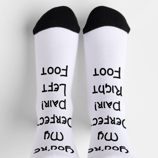 Your My Perfect Pair 離れ&Right足- Socks ソックス (上部)