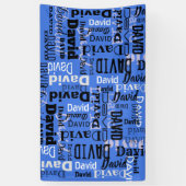 YOUR NAMEパーティー署名バナー企業の誕生日 横断幕 (縦)