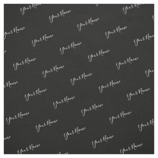 Your Nameホワイトタイポグラフィ ファブリック (見本)