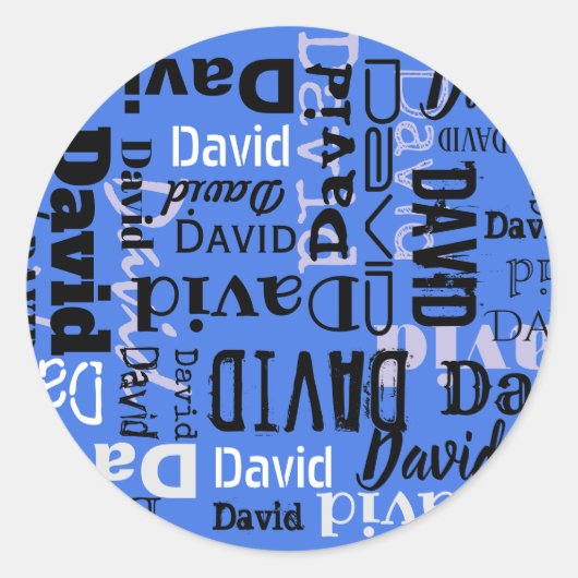 YOUR NAME先生色丸ラベルスクール ラウンドシール (正面)