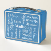 YOUR Name繰り返しカスタムの弁当 メタルランチボックス (裏面)