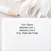 Your Name and Address Simple Plain Address Labels ラベル (インサイチュ)