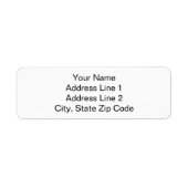 Your Name and Address Simple Plain Address Labels ラベル (正面)