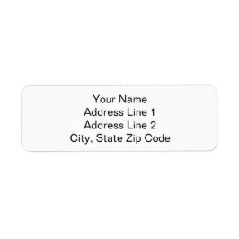 Your Name and Address Simple Plain Address Labels ラベル