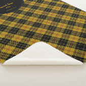 YOUR Name & Date MacLeodスコティッシュクランタータンチェック シェルパブランケット (3/4)