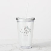 Your Name Handlettered夫人 アクリルタンブラー (裏面)