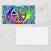 YOUR NAME HERE! Rainbow Wheel (you may add words) 名刺 (正面/裏面)