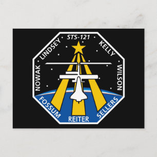 YOUR_NAME_HERE STS-121ロゴ ポストカード