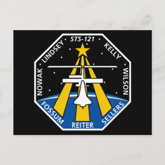 YOUR_NAME_HERE STS-121ロゴ ポストカード